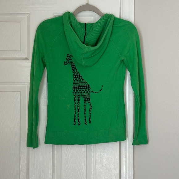 Rare Vintage Lilly Pulitzer Josephine Giraffe Zip Up Hoodie Sweater Size Small S - Picture 3 of 8